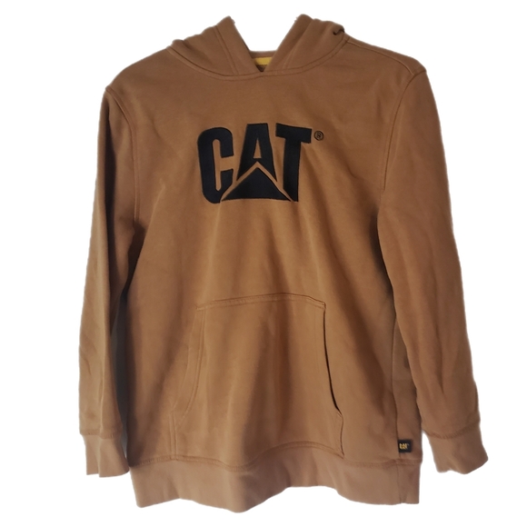 🧡 CAT Logo Pullover Hoodie – Unisex Size XL - Picture 1 of 2